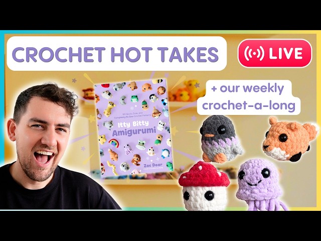 REACTING TO CROCHET HOT TAKES | PLUS our weekly crochet-a-long !discord !book