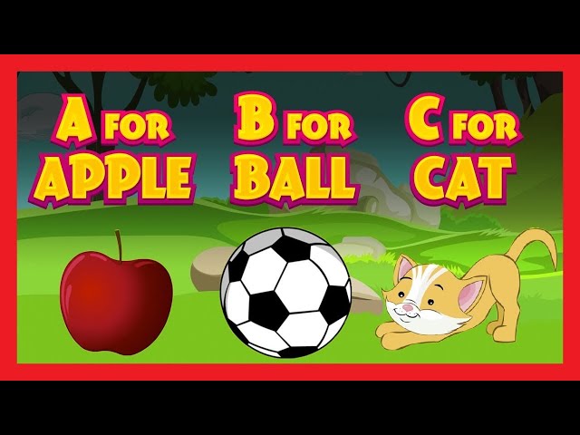 A for Apple 🍎 B for Ball ⚽ C for Cat 🐱 | ABC Song | Fun Nursery Rhymes & English Learning for Kids