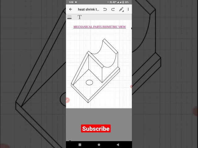 How to draw on mobile | isometric view | Drawing सीखें अपने मोबाईल पर। Drawing tutorial | Sorts.