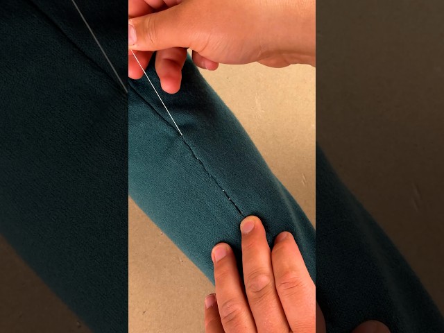 How to Fix a Hole in Your Sleeve #easy #sleeve #sewing