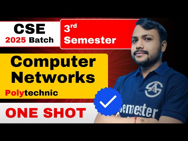Computer Network | 3rd Semester | One Shot Marathon Video | Revision with Important Topics