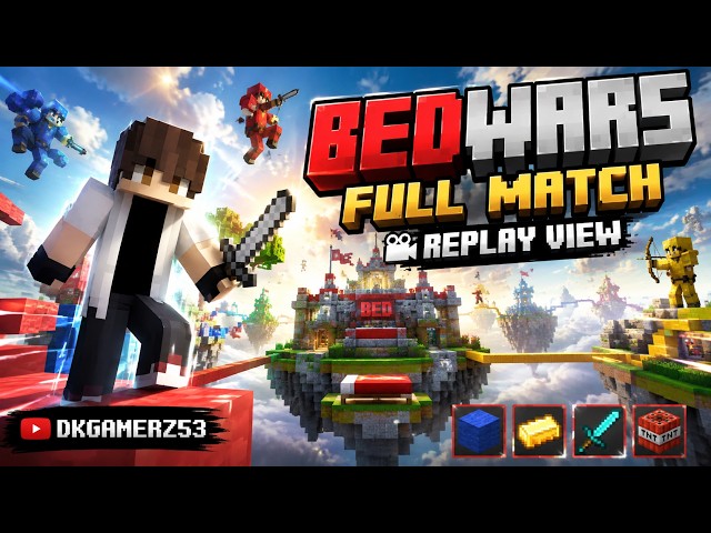 I Tried to Win the Most Intense BedWars Game! 🔥#minecraft #dkgamerz53