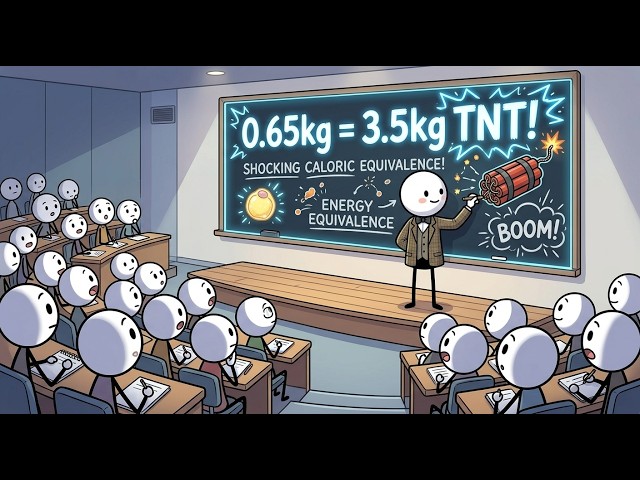 Losing 1 lb of Fat Releases as Much Energy as 3.5 kg of Exploding TNT？！