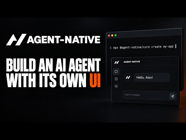 Agent-Native Setup: Build an AI Agent App With Its Own UI in 15 Minutes