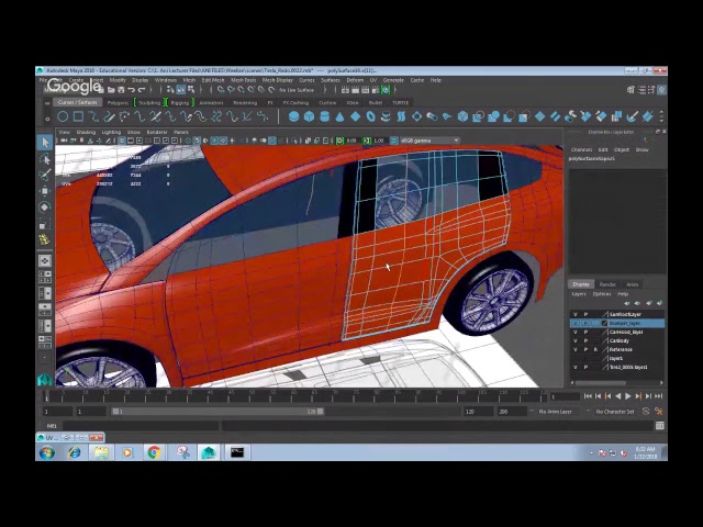 Maya Vehicle modeling review and notes