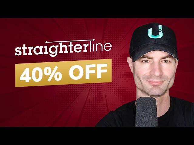 StraighterLine 40% Off Discount (Link In Description)