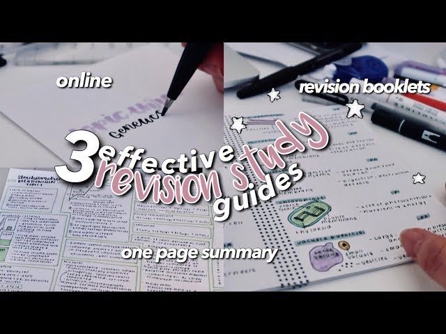 BACK TO SCHOOL REVISION METHODS ☆ EFFECTIVE STUDY GUIDES