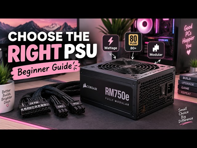 How to Choose the Right Power Supply for Your PC | PSU Guide for Beginners