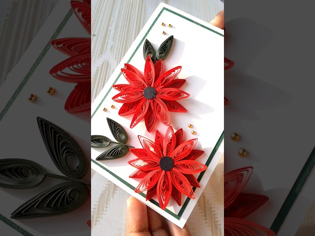 Follow for more quilled card ideas #paperquilling #art #cardmakingtutorial