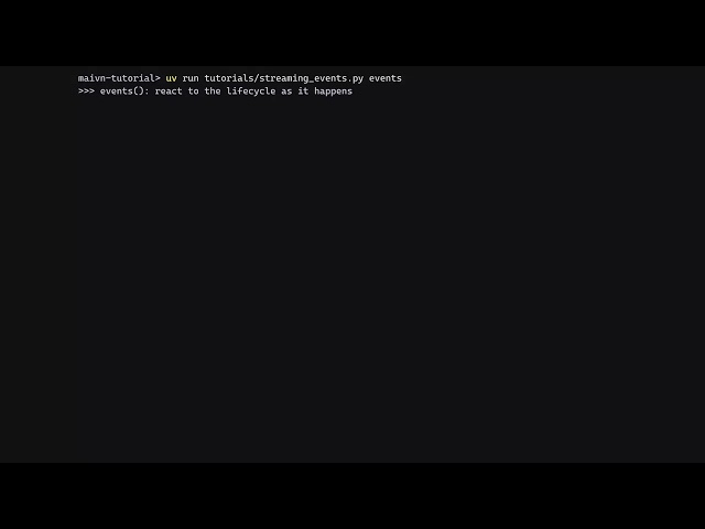mAIvn Dev Tutorials #21: Streaming & Events