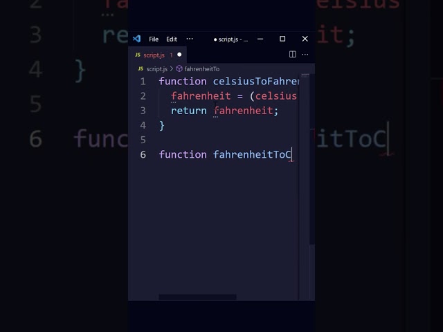 JavaScript Tutorial – Celsius to Fahrenheit