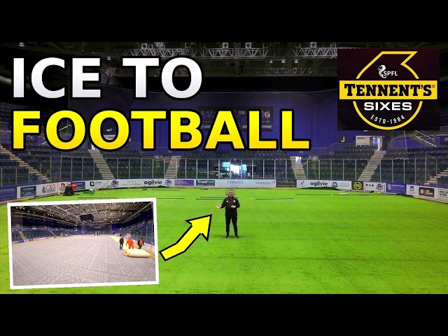 How do you turn an ice rink into a football pitch? Inside the Tennent's Sixes build at Braehead