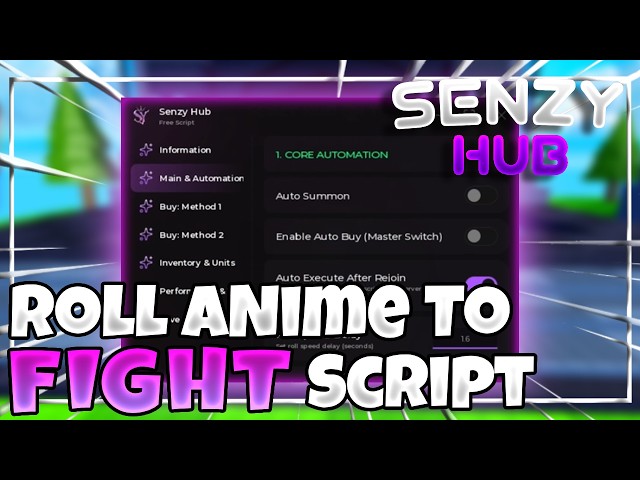 Roll Anime to Fight SCRIPT OP | -NO KEY | Auto buy , Auto summon , sell , Config & More | 2026!
