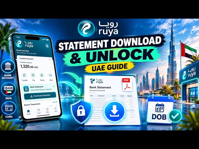 How to Download RUYA Bank Statement & unlock PDF | 2026 Guide