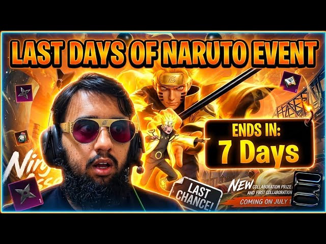 Last Days Of Naruto Event🥷🏼!!!🔥PUBG MOBILE🗿LIVE🔴