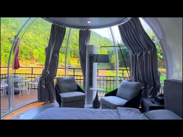 Experience the magic of outdoor living with our Transparent Bubble Dome!