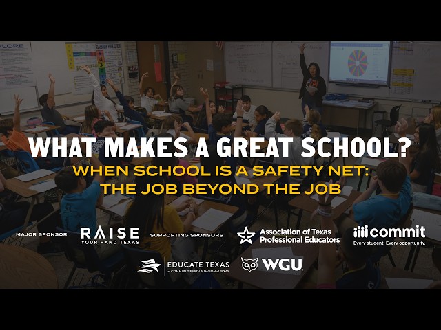 When school is a safety net: The job beyond the job