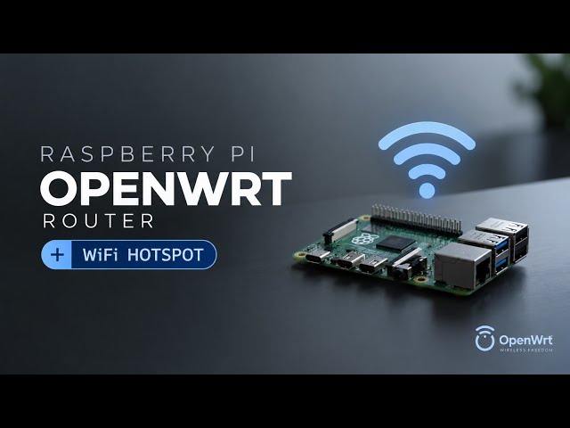 Raspberry Pi OpenWrt Router Setup: WiFi Hotspot, SSH & Network Configuration (Part 2)