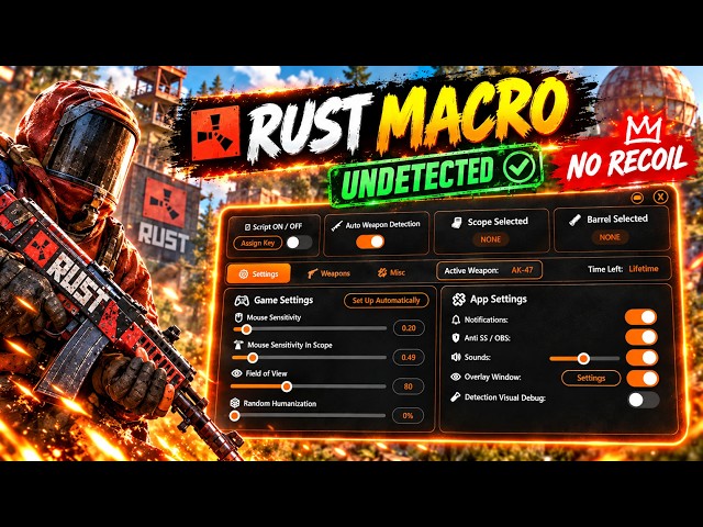 [UNDETECTED] Rust Best No Recoil Macro / Script (SAFE) - [WINDOWS 10/11] 2026