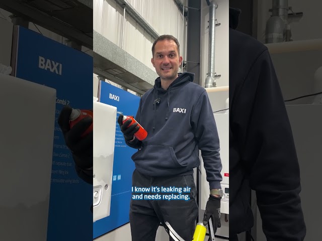 How to quickly test the Schrader valve on a boiler - A quick tip from Baxi trainer Chris