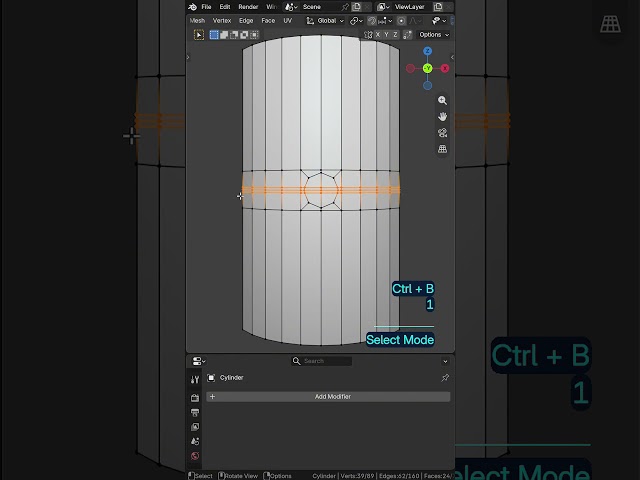 3D Modeling Tip in Blender - Part 02 #blender3d #blendertutorial #b3d #blendertips #blendertricks