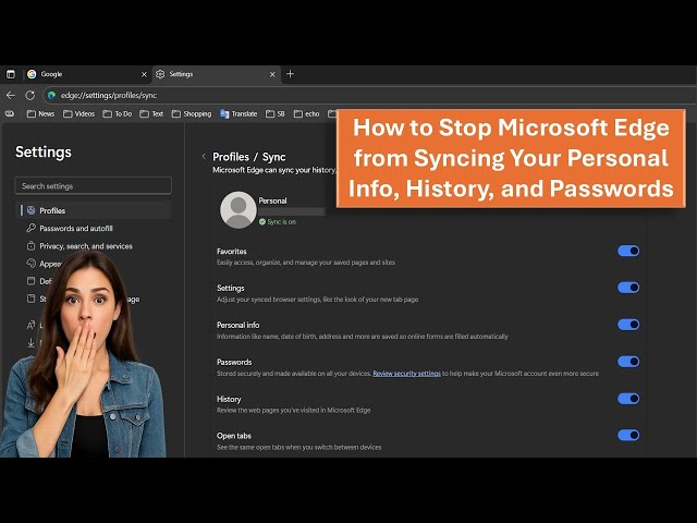 How to Stop Microsoft Edge from Syncing Your Personal Info, History, and Passwords