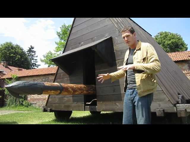 Battle Castle: host Dan Snow feels the power of Malbork Castle's battering ram