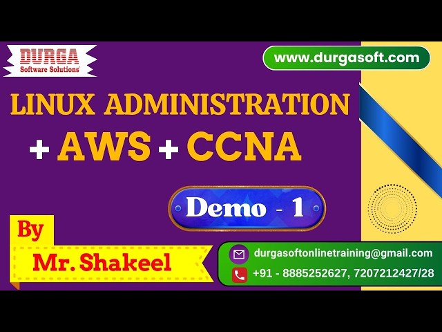 LINUX Administration + AWS + CCNA tutorials || Demo - 1 || by Mr. Shakeel On 16-09-2026 @9PM (IST)
