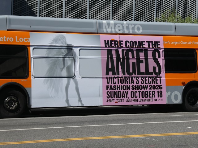 Victorias Secret Fashion Show Bus Disney Streaming Bus Sunset Blvd Los Angeles CA October 4, 2026