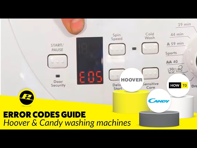 Hoover or Candy Washing Machine Error Code?: Here's What They Mean!