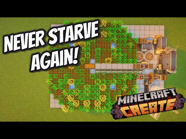 Build This Super Fast Bread Farm! | Minecraft Create Mod Tutorial