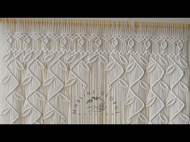 How to Make a Macramé Curtain | 120 × 170 cm | Step-by-Step PDF Pattern