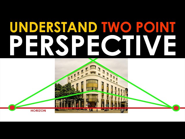 How to Draw in Two Point Perspective - Theory and Examples - URBAN SKETCHING