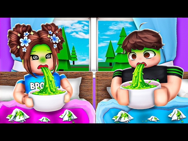 Brook and Bash Keep THROWING UP, They're Very SICK..(Brookhaven)