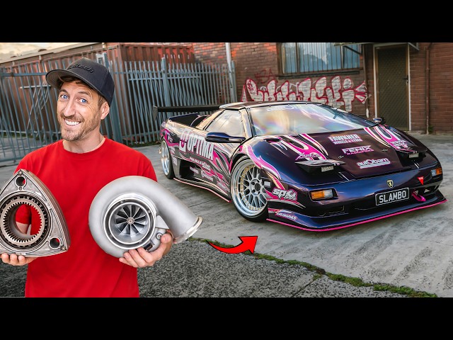 Installing a 600HP ROTARY Engine in my FAKE Lamborghini Supercar