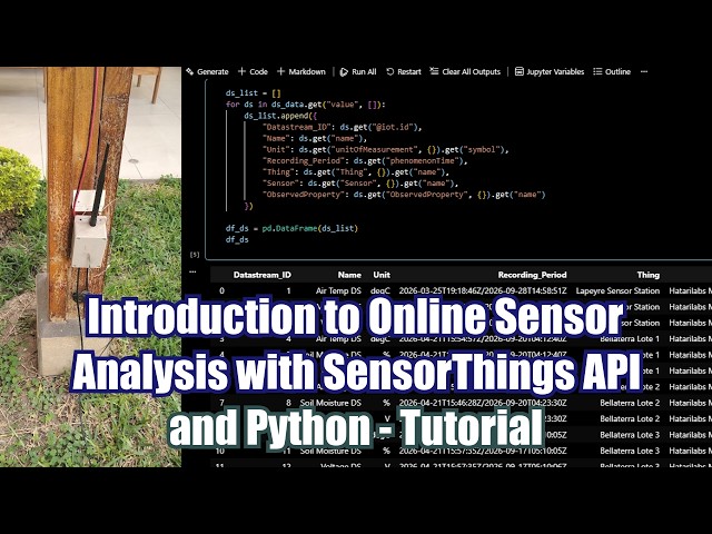 Introduction to Online Sensor Analysis with SensorThings API and Python - Tutorial