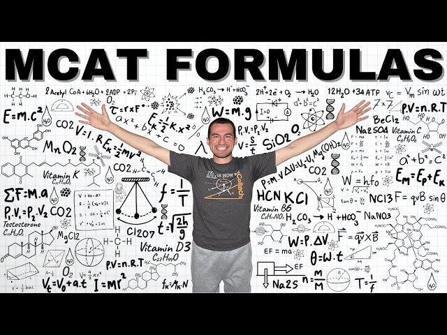 Master MCAT Formulas | From Josh the MCAT Tutor (94th Percentile Scorer)