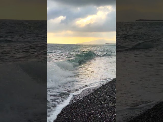 Sunset Sea Wave Sounds🌟🌊 #relaxingnature #beachsounds #inspiration #meditation #tranquility #asmr