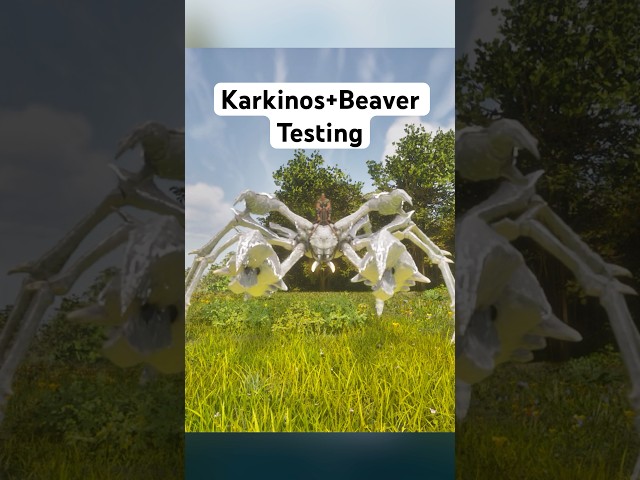 I’ve never used a karkinos before, let’s test it out! #ark #arksurvivalascended #dinosaur