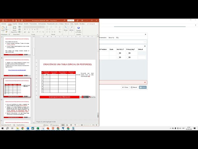 SESION 07 - CREAR TABLA ESPACIAL EN POSTGRESQL UTILIZANDO INTERFAZ PGADMIN