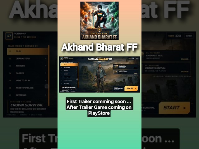 Akhand Bharat FF Coming soon on PlayStore #webgame #3dgamedevelopment #gamedesign #gamedevelopment
