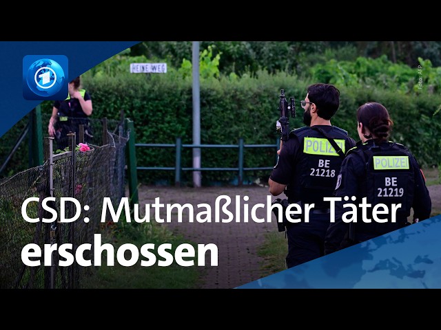 Anschlag beim CSD in Berlin: Tatverdächtiger ist tot – was bekannt ist