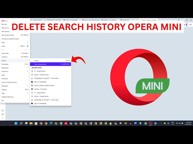How To Delete Search History On Opera Mini