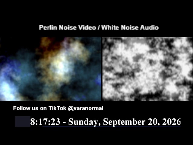 LIVE Paranormal Experiment Stream: Perlin Noise Video & Live Filtered Experiment Audio