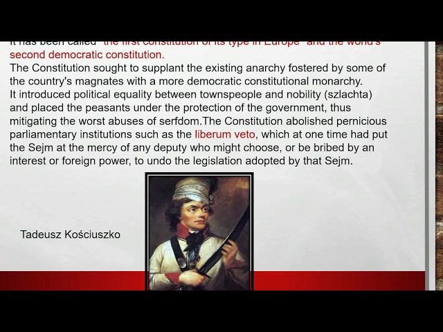 Halina's English Academy POLISH DEMOCRATIC CONSTITUTION