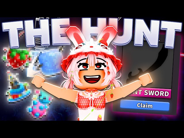 COMPLETING ROBLOX ‘THE HUNT’ 😱… (free items)