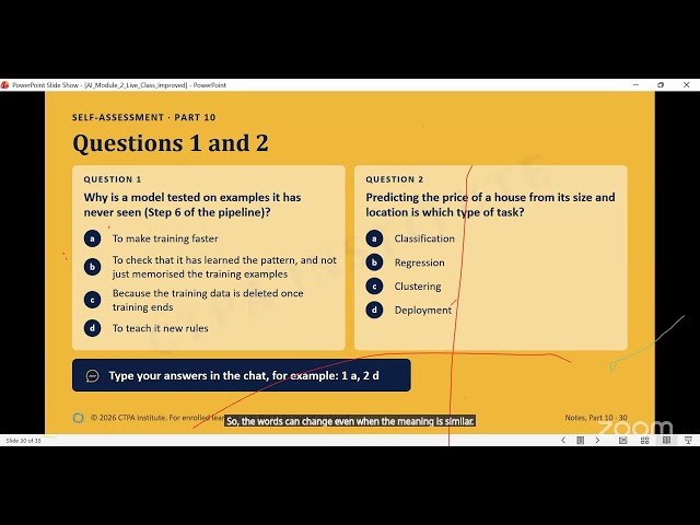CTPA Institute's Artificial Intelligence Training Program Module 2 Lecture