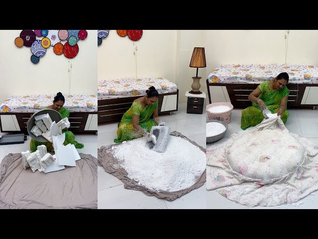 Using waste Thermocol - A Circle of Love for Little Dreams ❤️ Make This Cozy Nest