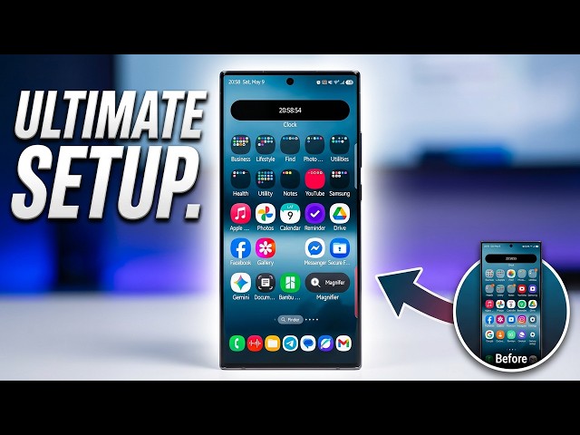Samsung S26 ultra home screen customization full tutorial @ELECTRONICSANDGADGETS