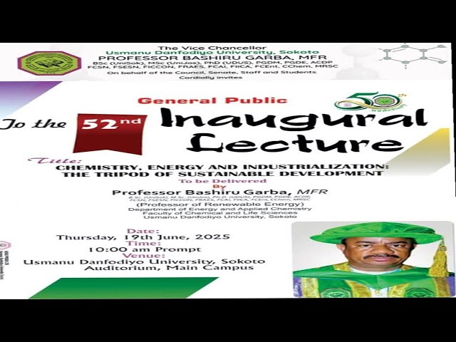 CHEMISTRY, ENERGY AND INDUSTRIALIZATION THE TRIPOD OF SUSTAINABLE DEVELOPMENT
